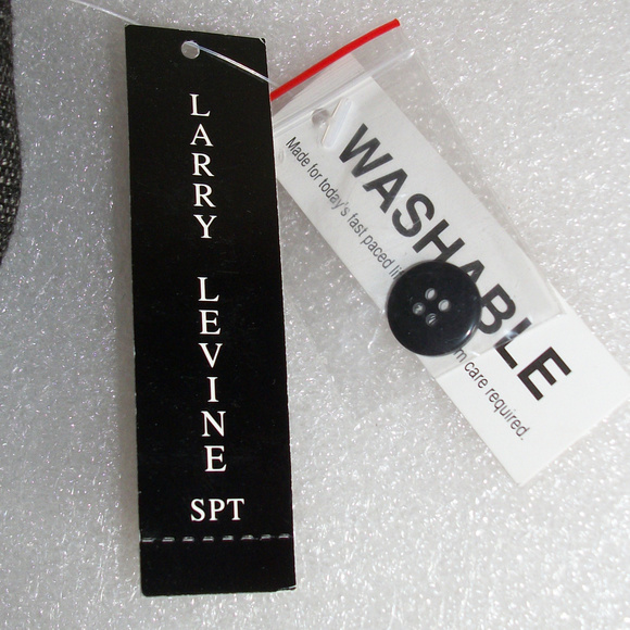 LARRY LEVINE Cropped Tweed Pants Black & White NWT - Picture 5 of 8